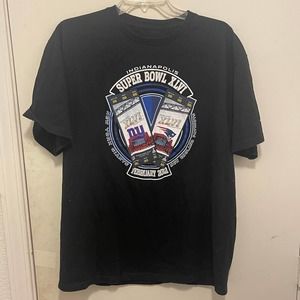 Super Bowl XLVI 2012 Indy New‎ York Giants New England Patriots NFL Shirt Large